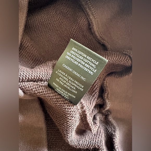 NEW ORAKI SZ Small French Terry Long Hoodie - Picture 4 of 4